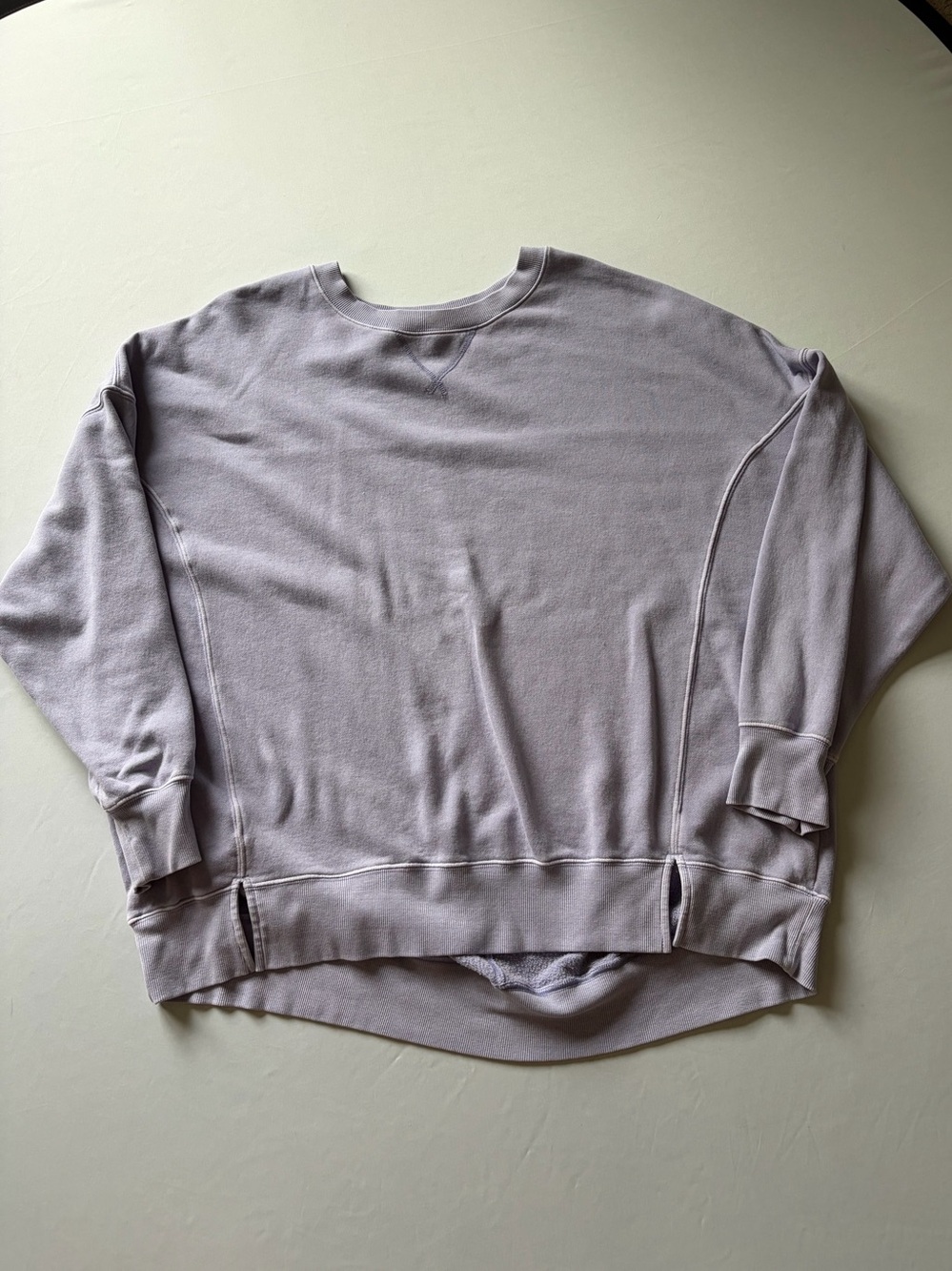 SO Kohls XXL Women’s oversized crewneck sweatshirt Lavender Purple